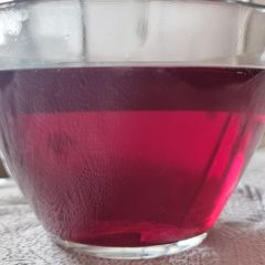 A picture of Rose infused water.