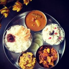 A picture of South Indian Lunch Platter.