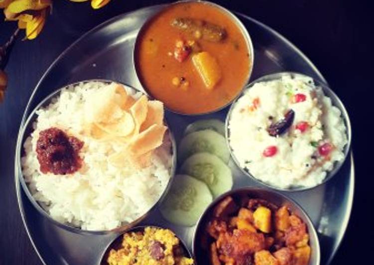 Recipe of Speedy South Indian Lunch Platter