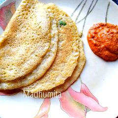 Moong dal Dosa A picture of Moong dal Dosa.