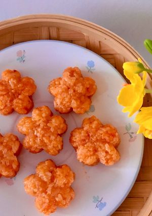 Hình của món 🌱 Xôi Gấc Từ Bột Gấc Khô (Vegan).