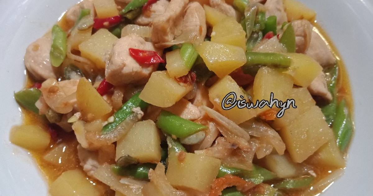 Resep Tumis Kebun Ayam Filet Oleh Iswahyn Cookpad