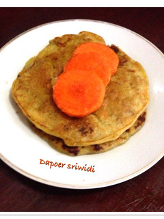 Foto resep Mpasi 12m+ (pancake beef, carrot, banana)