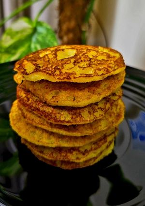 A picture of Sweet Corn Suji Pancake.