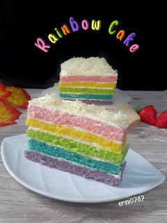 Foto resep Rainbow Cake Kukus Ny.Liem