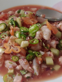 Una foto de Ceviche de camarón 😋🤤