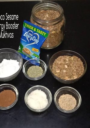 Choco sesame energy booster mukhvas रेसिपी मुख्य फोटो
