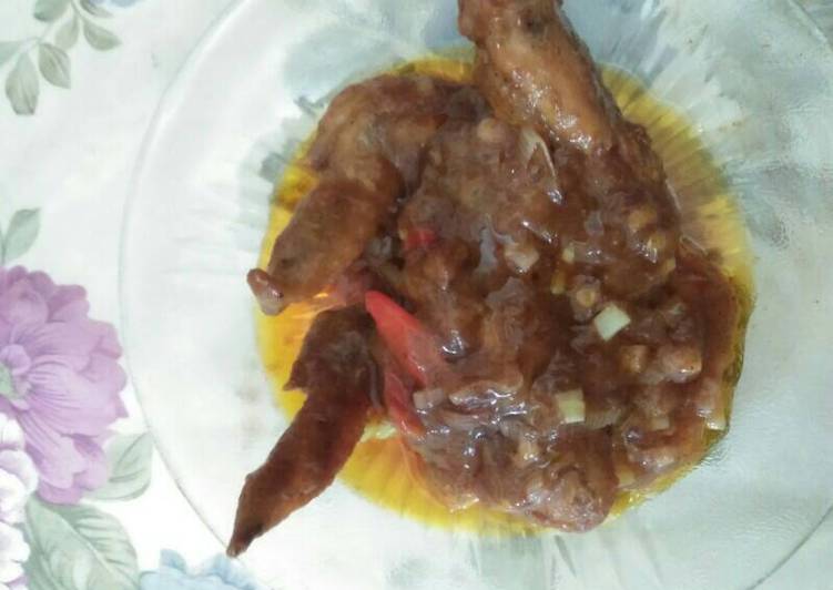 Chicken wing mendadak bbq