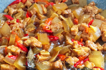 Cara Memasak Tumis kikil tempe pedas manis Rumahan