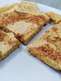Una foto de Panqueque de Avena y dulce membrillo
