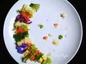 Gambar salad sayur edamame