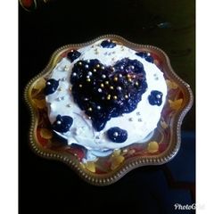 A picture of Blueberry Cheesecake.