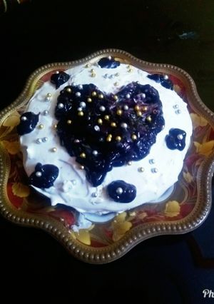 A picture of Blueberry Cheesecake.