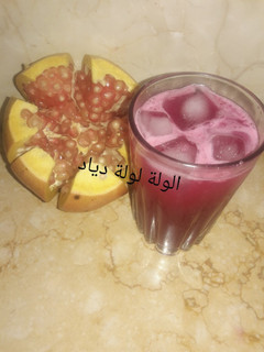 صورة لوصفة عصير الرمان
