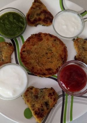 A picture of Jowar methi paratha.