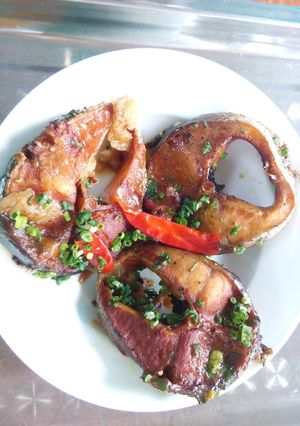 Hình của món Cá quả kho tộ.