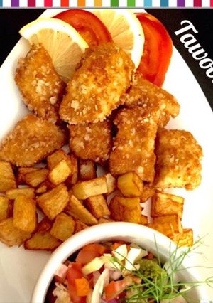 عکسی از دستور ماهی سوخاری با جو پرک