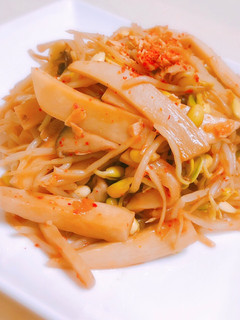 減糖涼拌杏鮑菇黃豆芽輕鬆10分鐘出好菜香,脆,鮮,甜在家也能做六星級飯店料理 的食譜成品照片