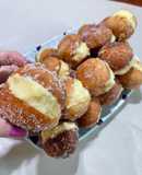 Bolas de fraile con crema pastelera