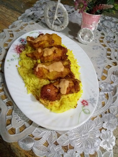 صورة لوصفة أرز بكنتاكي😋😋