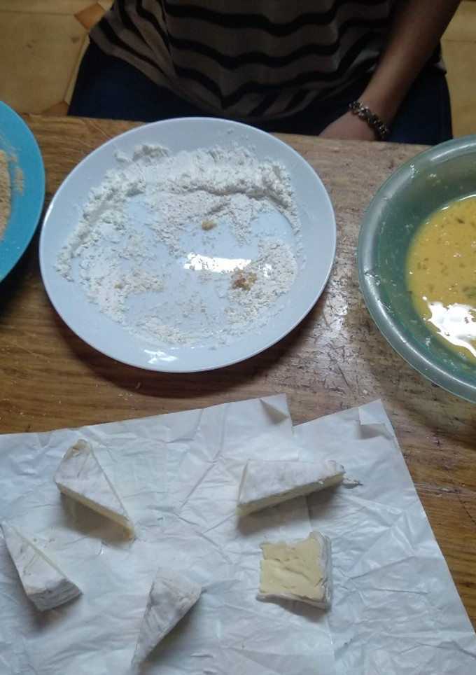 Una foto de Queso frito, sin gluten. Fácil y rápido