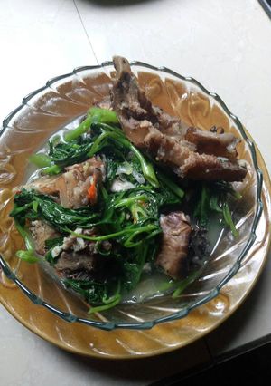 Foto resep Kepala manyong kuah kangkung👌