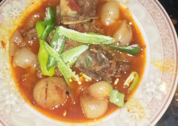 Recipe of Quick Mutton piaz