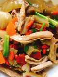 ผัดกระเพาะหมู ผักกาดดอง