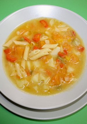 Foto principal de Macarrones caldosos en Thermomix