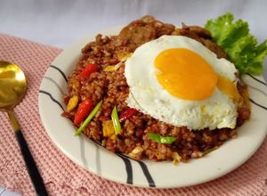 Foto resep Nasi goreng beras merah bumbu solaria