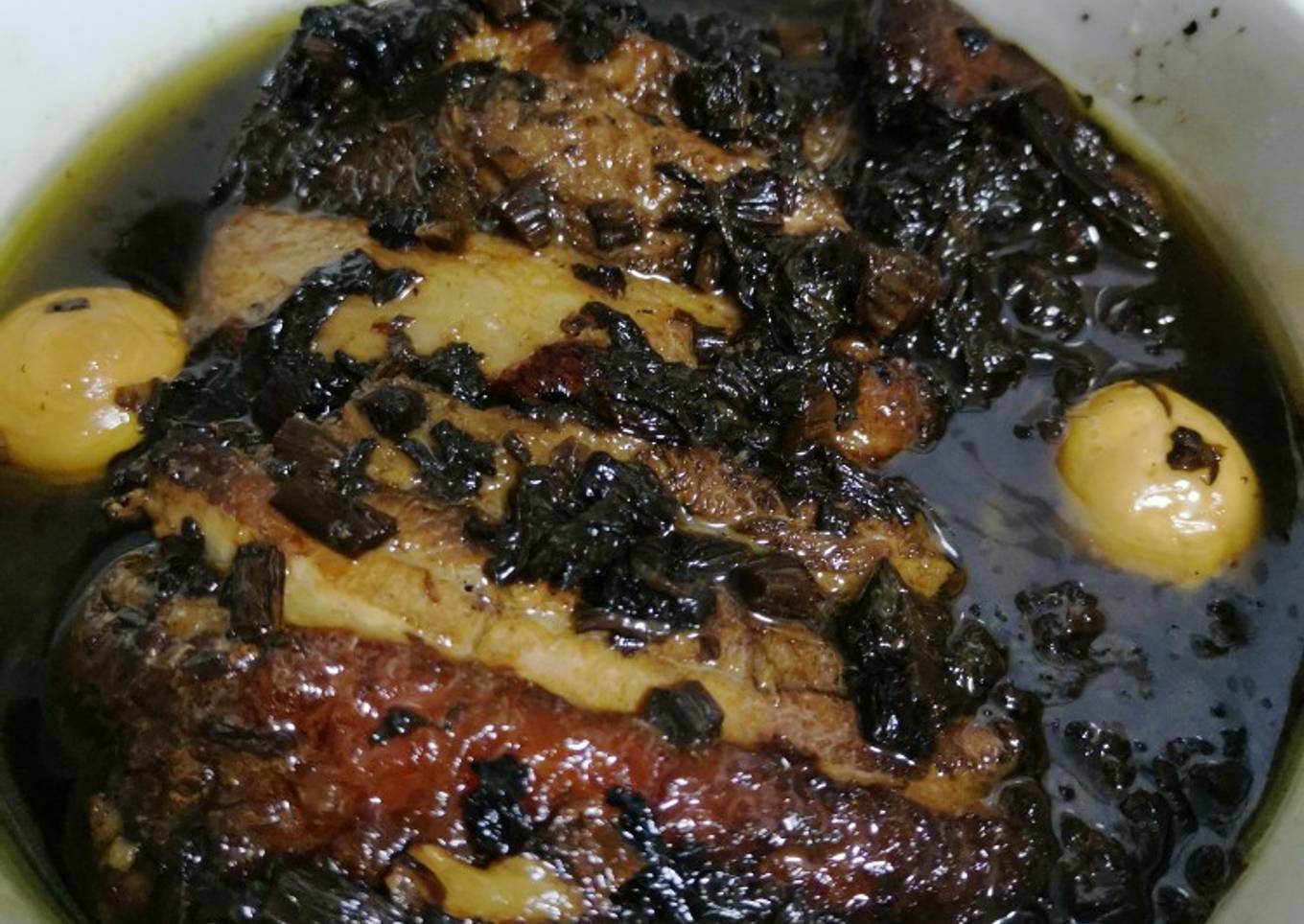 Braised Pork Belly (梅菜扣肉)