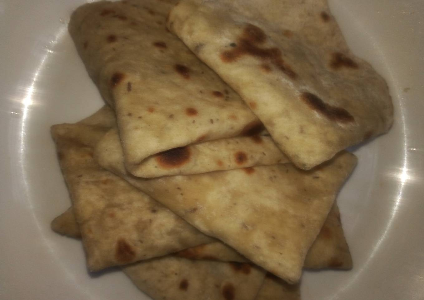 Okara(soya bean chap) pitta bread