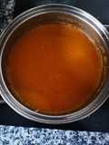 Sopa de repollo con verduras