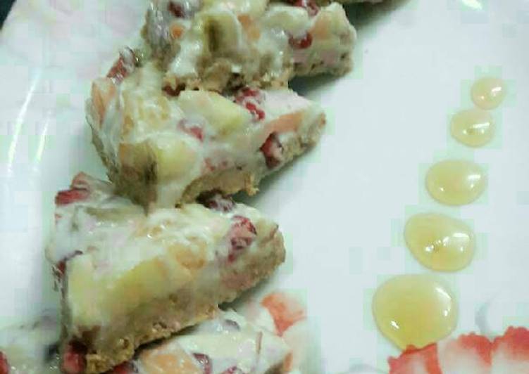Recipe of Homemade Fruity biscuit curd tart