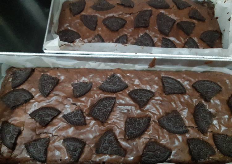 Cara Gampang Membuat Shiny fudgy brownies Anti Gagal