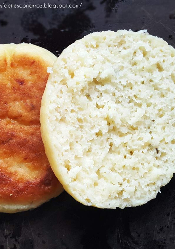 Una foto de Sorprendente pan de papa/patata, harina de arroz y almidón de maíz. SIN GLUTEN SIN HORNO Y ECONÓMICO