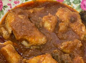 Gambar Ayam masak merah simple