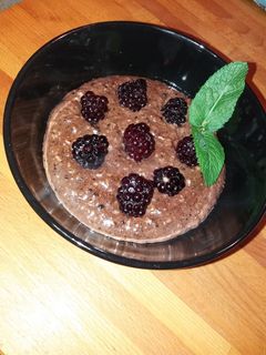 Csokis zabkása recept fotója