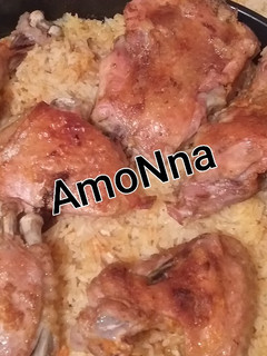 صورة لوصفة دجاج مفور مع الأرز