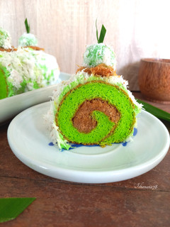 Foto resep Klepon pandan roll cake