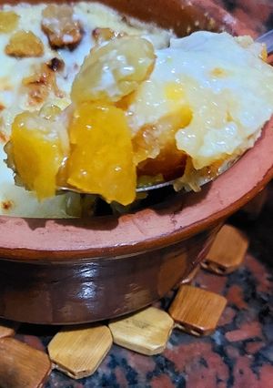 A picture of Pumpkin Casserole with Cream and Béchamel.