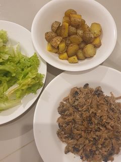 Foto resep Garlic baby potato salad