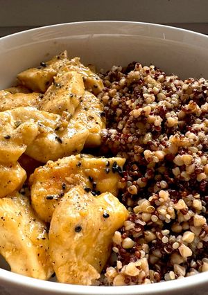 Foto di Pepite di Pollo Speziate con Salsa d’ostrica