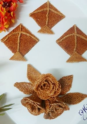 A picture of Sesame jaggery Chikki.