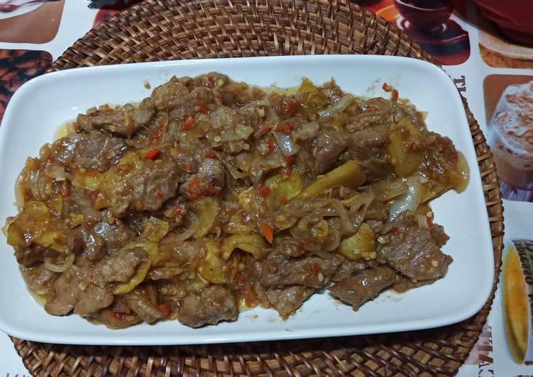 Resep Tumis Daging Sapi Bawang Bombay Anti Gagal