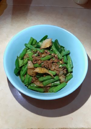 Foto resep Cah Buncis Daging Sapi Cincang