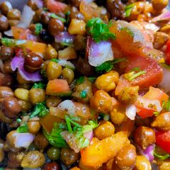 A picture of  Black Chickpeas (kala chana chaat).