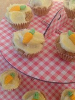 Una foto de Mini cupcakes de zanahoria