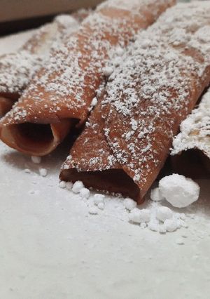 Una foto de Panqueque celestino