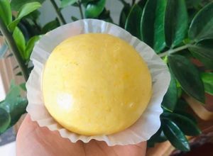Hình của món Bánh bao chay sữa bí đỏ.
